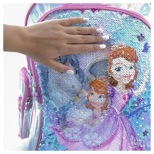 کوله پشتی 46 سانتی‌متر پرنسس سوفیا با طرح پولکی به همراه جامدادی مدل Simba - Backpack - Sofia Royal Crystal Backpack and Pencil Case_کیف مدرسه