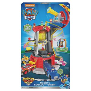 اسباب بازی برج مراقبت سگ‌های نگهبان مدل PAW Patrol, Mighty Pups Super PAWs Lookout Tower Playset with Lights and Sounds