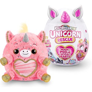 عروسک سورپرایزی رینبوکورنز RainBocoRns سری Unicorn Rescue با شاخ بنفش مدل Zuru - Rainbocorns - Unicorn Rescue Magic Peel and Reveal Hearts Purple_اسباب بازی