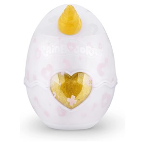 عروسک سورپرایزی رینبوکورنز RainBocoRns سری Unicorn Rescue با شاخ طلایی مدل Zuru - Rainbocorns - Unicorn Rescue Magic Peel and Reveal Hearts Gold_اسباب بازی