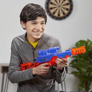 تفنگ اسباب بازی نرف Nerf با 5 تیر مدل Hasbro - Nerf - Alpha Strike Mantis LR-1_اسباب بازی