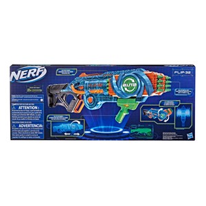 تفنگ اسباب بازی نرف Nerf مدل Hasbro - Nerf - Elite 2.0 Flipshots Flip-32 Blaster - 32 Dart Barrels_اسباب بازی