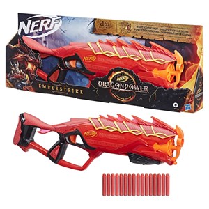 تفنگ اسباب بازی نرف Nerf مدل Hasbro - Nerf - Dragonpower Emberstrike 16 Official Nerf Elite Darts_اسباب بازی