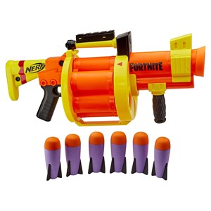 تفنگ اسباب بازی نرف Nerf مدل Hasbro - Nerf Fortnite GL Blaster, Includes 6 Official Nerf Darts_اسباب بازی
