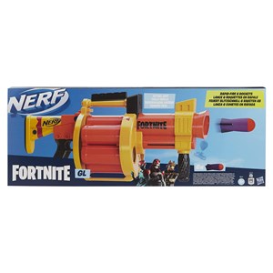 تفنگ اسباب بازی نرف Nerf مدل Hasbro - Nerf Fortnite GL Blaster, Includes 6 Official Nerf Darts_اسباب بازی