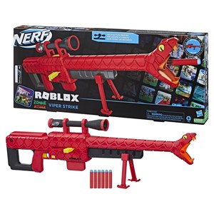 تفنگ اسباب بازی نرف Nerf مدل Hasbro - Nerf - Roblox Zombie Attack Viper Strike Blaster_اسباب بازی
