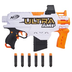 تفنگ اسباب بازی نرف Nerf مدل Hasbro - Nerf - Ultra Amp Motorized Blaster - 6 Dart and Clips_اسباب بازی