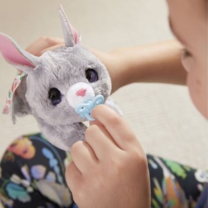 عروسک رباتیک خرگوش مدل Hasbro - FurReal - Newborns Bunny Interactive Animatronic Plush_اسباب بازی