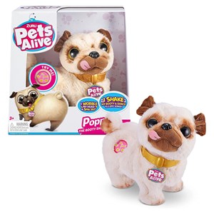 عروسک پاپی هاپوی رباتیک مدل Zuru - Pets Alive - Poppy The Booty Shaking Pug_اسباب بازی