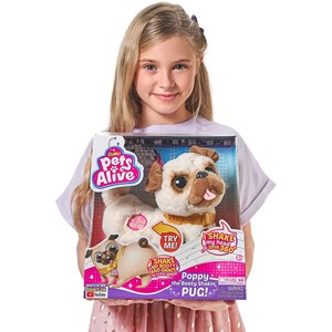 عروسک پاپی هاپوی رباتیک مدل Zuru - Pets Alive - Poppy The Booty Shaking Pug_اسباب بازی