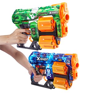 تفنگ دو قلو ایکس شات X-Shot سری Skins مدل Zuru - X-Shot - Skins - 2x Dread Dart Blaster_اسباب بازی