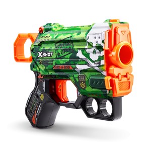 تفنگ چهار قلو ایکس شات X-Shot سری Skins مدل Zuru - X-Shot - Skins - 4x Menace Dart Blaster_اسباب بازی