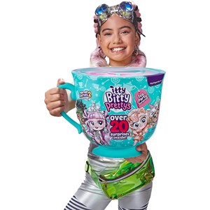 عروسک سورپرایزی تی پارتی ایتی بیتی پرتیز بزرگ با 20 سوپرایز مدل Zuru - Itty Bitty Prettys - Tea Party Series 2 Big Tea Cup_اسباب بازی