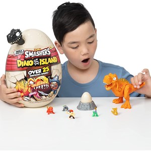 تخم داینو اسمشرز قرمز Smashers سری Dino Island مدل Zuru - Smashers - Dino Island - Mega Dino Egg Over 25 Surprises_اسباب بازی