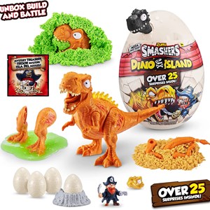 تخم داینو اسمشرز مشکی Smashers سری Dino Island مدل Zuru - Smashers - Dino Island - Mega Dino Egg Over 25 Surprises_اسباب بازی