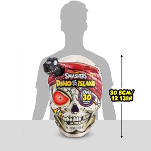 اسکلت اسمشرز Smashers سری داینو آیلند Dino Island با استخوان مشکی مدل Zuru - Smashers - Dino Island - Giant Skull Over 30 Surprises_اسباب بازی