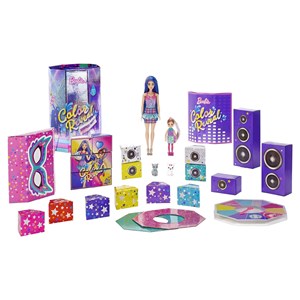 عروسک جادويی باربی همراه 50 سورپرايز مدل Mattel - Dolls - Color Reveal Surprise Party - With 50 Surprises 2 Dolls 2 Pets_اسباب بازی