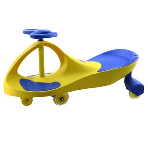 سه چرخه لوپ کار چرخ ژله ای زرد آبی LOOPCAR-اسباب بازی