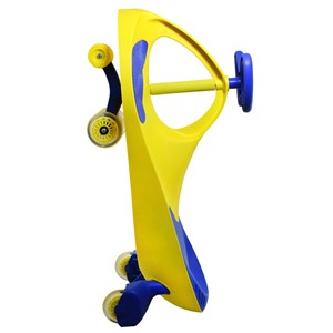 سه چرخه لوپ کار چرخ ژله ای زرد آبی LOOPCAR-اسباب بازی