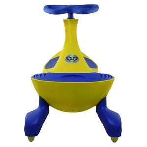 سه چرخه لوپ کار چرخ ژله ای زرد آبی LOOPCAR-اسباب بازی