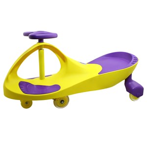 سه چرخه لوپ کار چرخ ژله ای زرد بنفش LOOPCAR-اسباب بازی