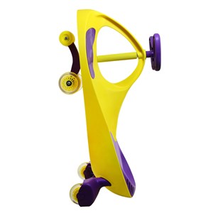 سه چرخه لوپ کار چرخ ژله ای زرد بنفش LOOPCAR-اسباب بازی