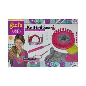 ست دستگاه بافندگی با کاموا مدل Girl's Creator Knitted Scarf Maker Set for Girls - Multi Color_اسباب بازی