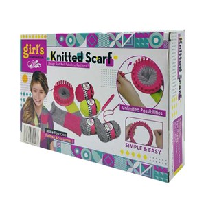 ست دستگاه بافندگی با کاموا مدل Girl's Creator Knitted Scarf Maker Set for Girls - Multi Color_اسباب بازی