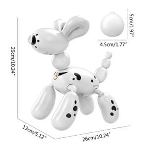 اسباب بازی سگ رباتیک بادکنکی سفید مدل Remote Control Puppy Toys with Sing&Dance Robot Dog Intelligent Programming Gift_اسباب بازی