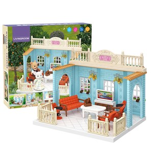 اسباب بازی ساختنی کلبه خرگوش 54 تکه مدل Exquisite Koala Town Family Game Pretend Play Toy House Furniture Toys For Children_اسباب بازی