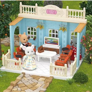 اسباب بازی ساختنی کلبه خرگوش 54 تکه مدل Exquisite Koala Town Family Game Pretend Play Toy House Furniture Toys For Children_اسباب بازی