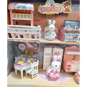 ست اسباب بازی لوازم خانه خرگوشی دو طبقه_اسباب بازی