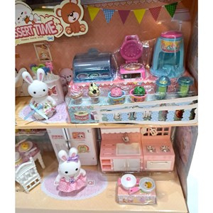 ست اسباب بازی لوازم خانه خرگوشی دو طبقه_اسباب بازی