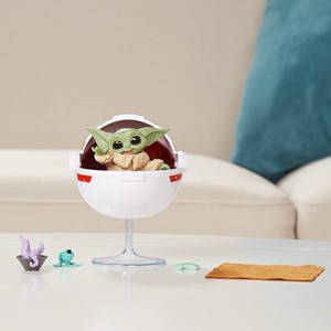 اکشن فیگور بیبی یودا 5 سانتی و ست وسایل نگهداری مدل Hasbro - Star Wars - The Bounty Collection Grogu’s Hover-Pram Pack The Child Collectible_اسباب بازی