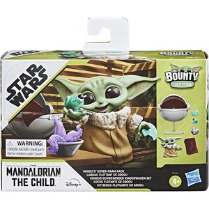 اکشن فیگور بیبی یودا 5 سانتی و ست وسایل نگهداری مدل Hasbro - Star Wars - The Bounty Collection Grogu’s Hover-Pram Pack The Child Collectible_اسباب بازی