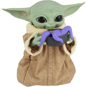 عروسک رباتیک بیبی یودا Star Wars همراه با 4 اکسسوری مدل Hasbro - Star Wars - Galactic Snackin Grogu_اسباب بازی