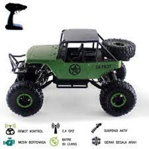 ماشین اسباب بازی کنترلی شارژی جیپ آفرود مدل Mainan Mobil Remot Control RC Offroad Rock Crawler Super Jeep_اسباب بازی