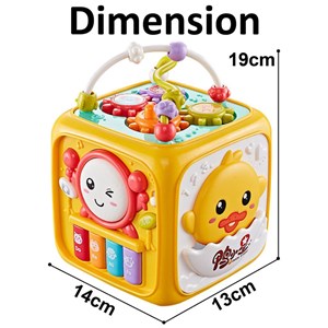 اسباب بازی مکعب هوش موزیکال شش وجهی مدل Toddler Baby Music Hexahedron Blocks_اسباب بازی