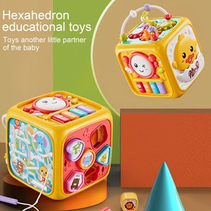 اسباب بازی مکعب هوش موزیکال شش وجهی مدل Toddler Baby Music Hexahedron Blocks_اسباب بازی
