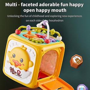 اسباب بازی مکعب هوش موزیکال شش وجهی مدل Toddler Baby Music Hexahedron Blocks_اسباب بازی