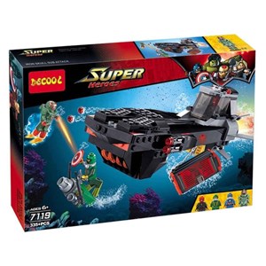 لگو مارول زیر دریایی مرد آهنی 335 تکه مدل Super Heroes Iron Skull Sub Attack 7119_اسباب بازی