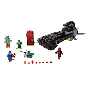 لگو مارول زیر دریایی مرد آهنی 335 تکه مدل Super Heroes Iron Skull Sub Attack 7119_اسباب بازی