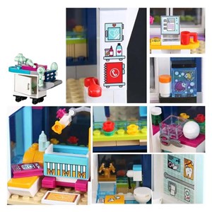 لگو فرندز بیمارستان 932 قطعه مدل Lego Bela 90002_اسباب بازی
