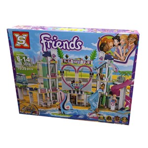 لگو فرندز پارک آبی دریاچه قلب 1039 قطعه مدل Lego Heart Lake City Resort Movie SX 3018_اسباب بازی