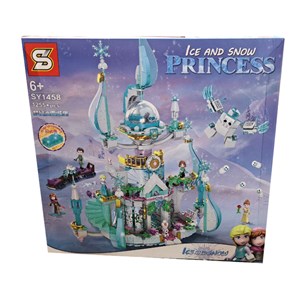 لگو دیزنی قصر السا فروزن اس وای 1255 قطعه مدل Lego SY 1458 Fantasy Ice Castle Ice and Snow Princess – Frozen_اسباب بازی