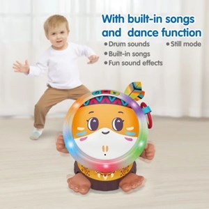 اسباب بازی طبل موزیکال شارژی طرح سرخ پوست هولی تویز مدل Hola Toys E9999C
