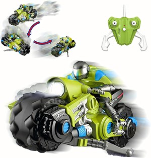 اسباب بازی موتور کنترلی شارژی رنگ سبز ابعاد 1:10 مدل DRIFT MOTORBIKE_اسباب بازی