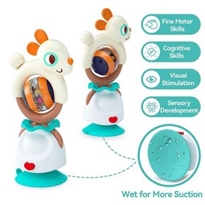 اسباب بازی جغجغه دو کاره طرح خرگوش هولی تویز مدل Hola Toys E7975B_اسباب بازی