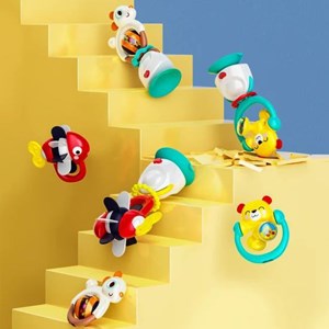 اسباب بازی جغجغه دو کاره طرح خرگوش هولی تویز مدل Hola Toys E7975B_اسباب بازی