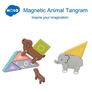 پازل مگنتی حیوانات هولی تویز مدل Hola Toys E7982_اسباب بازی